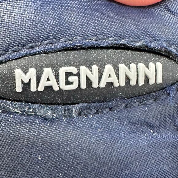 Magnanni “Jorge” Men’s 9.5 Navy Blue Suede Textile Lace Up Low Sneakers Shoes main image 5